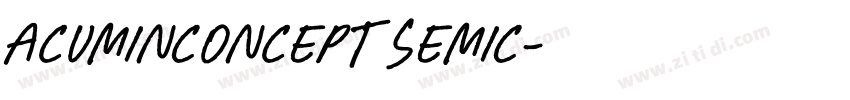 AcuminConcept SemiC字体转换